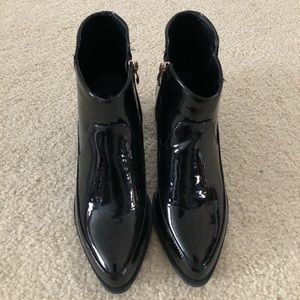Patent Ankle Boots